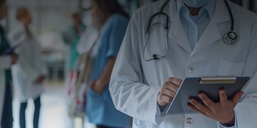Nurse writing notes