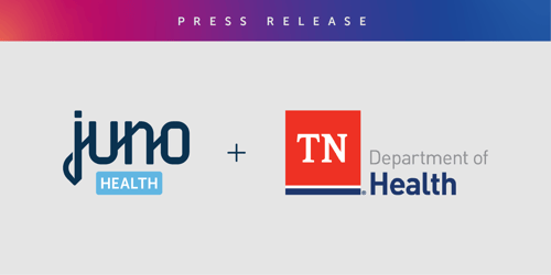 Juno Health logo and Tennessee Department of Health logo