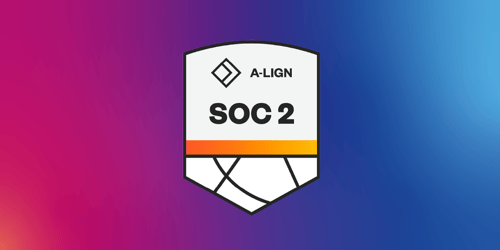 SOC 2 completion badge from A-LIGN