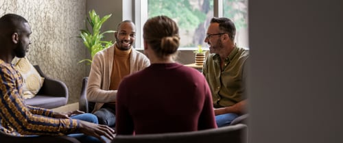 Group in a circle talking