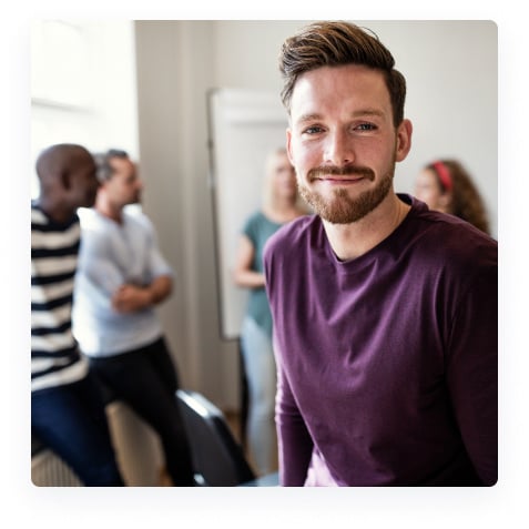 man smiling
