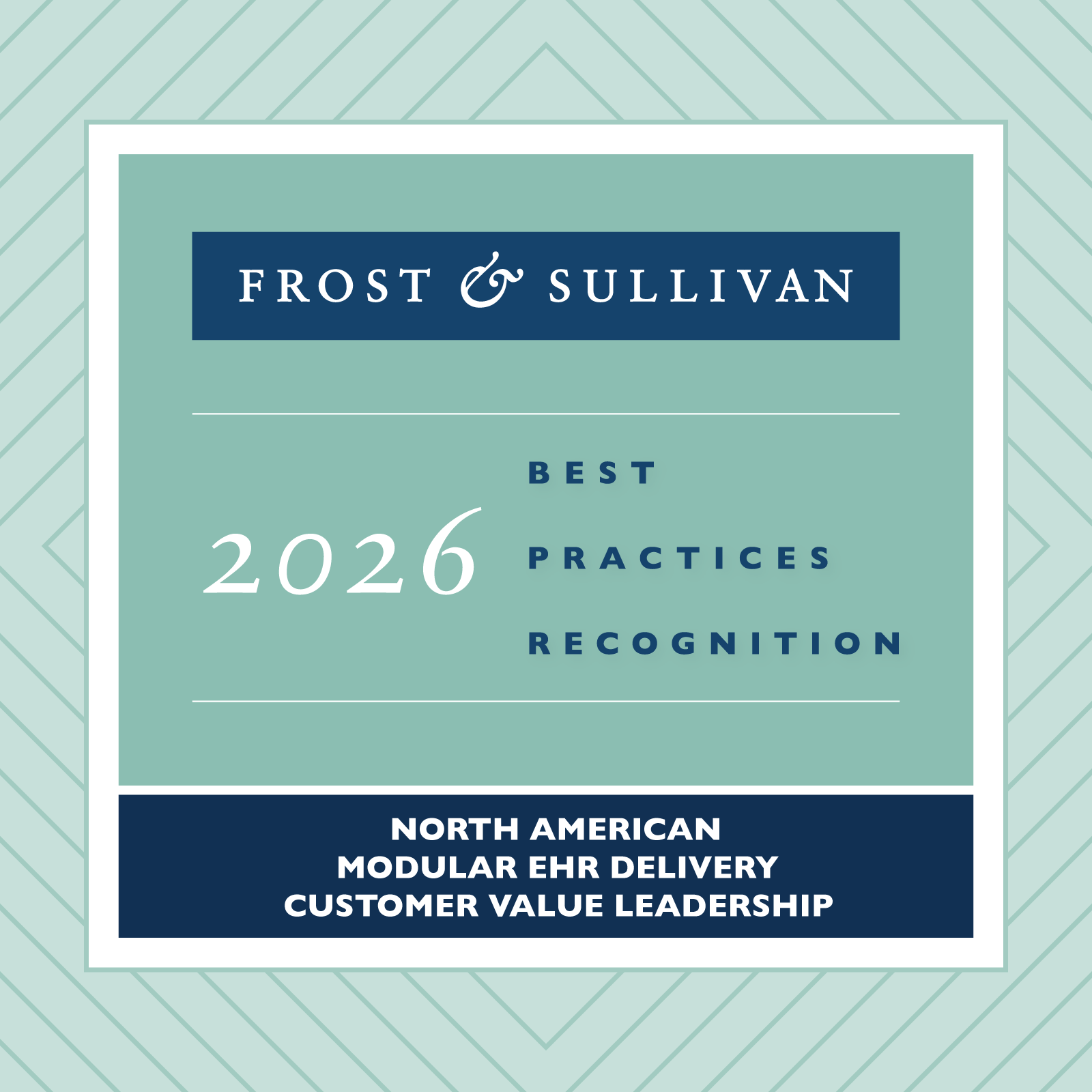 Frost & Sullivan Best Practices Recognition