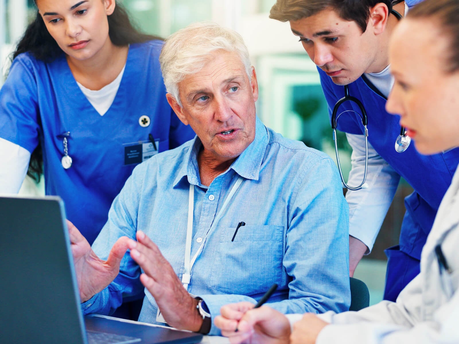 Experienced clinical professionals collaborating, representing a clinician-built approach to modernizing rural hospital care delivery